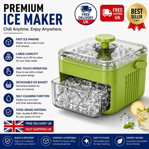 Portable ice maker machine - ice,