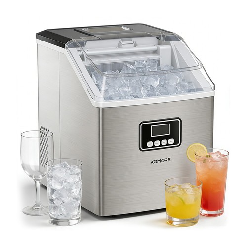 Stainless steel ice maker - ice,