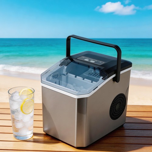 Portable ice maker - ice,