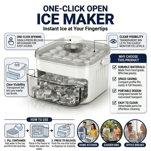Portable ice maker machine - ice,