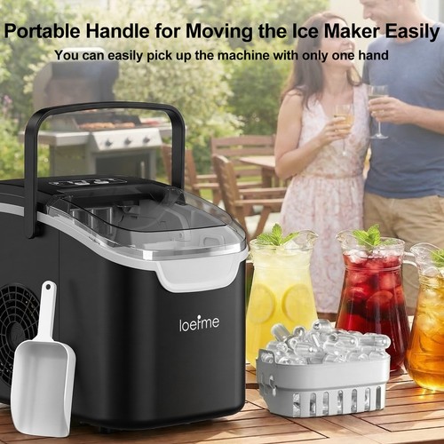 Portable ice making machine - ice,