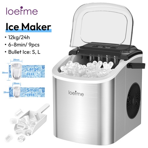 Self cleaning ice machine - ice, 12kg
