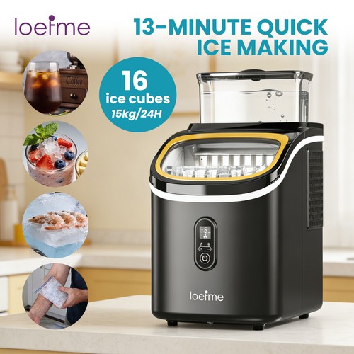 Loefme ice maker 15kg 24hrs - ice,